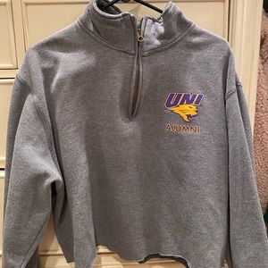 University of Northern Iowa cropped half zip!!